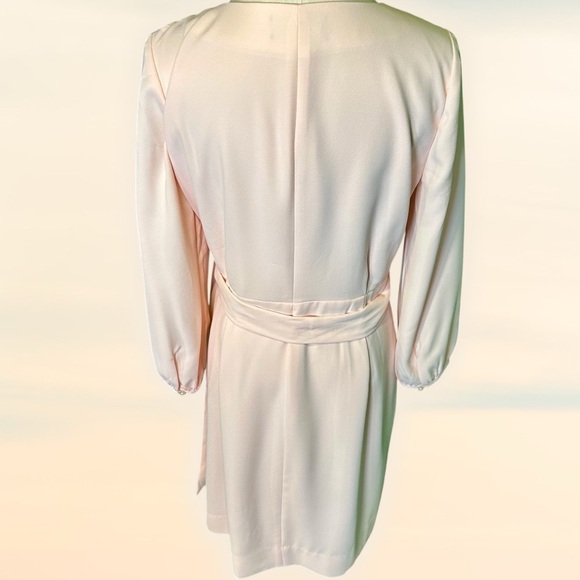 J. Crew ‘Wrap Dress in 365 Crepe’ in Baby Pink Size 4 - Picture 8 of 16